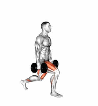 Dumbbell Walking Lunges