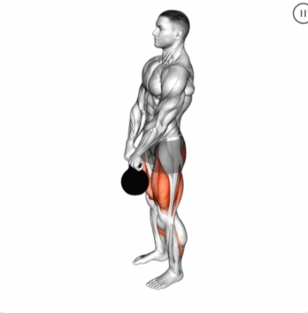 Kettlebell Straight Leg Deadlift