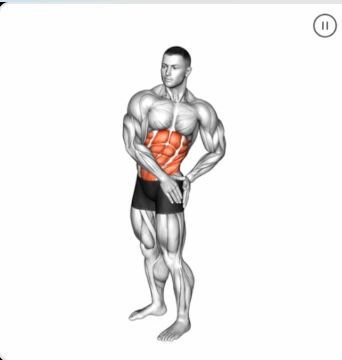Standing Abs Rotation Stretch